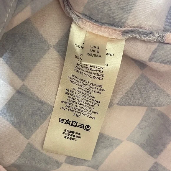 Free People Cotton Candy Easy Living Checker board Button Down Skirt Skater - Picture 10 of 14